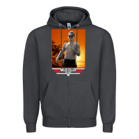 Smoke rooster topgun retro Zipper Hoodie - lanVoArt