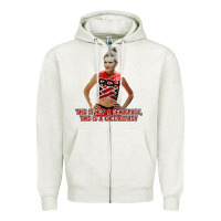 Oatmeal Heather bring it on   torrance shipman   cheerocracy Zipper Hoodie - lanVoArt