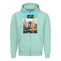 Seafoam white chicks Zipper Hoodie - lanVoArt