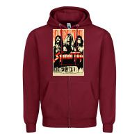 Burgundy spinal tap movie Zipper Hoodie - lanVoArt