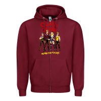 Burgundy class of 1984 (design 1) Zipper Hoodie - lanVoArt