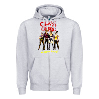 Heather Grey class of 1984 (design 1) Zipper Hoodie - lanVoArt