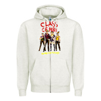 Oatmeal Heather class of 1984 (design 1) Zipper Hoodie - lanVoArt