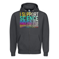 Smoke Hot Trend I Support Science Human Rights Public Education Zipper Hoodie - lanVoArt