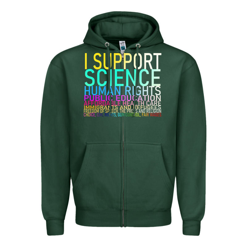Hot Trend I Support Science Human Rights Public Education Zipper Hoodie by lanVoArt | Teevron