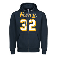Navy fletch Zipper Hoodie - lanVoArt