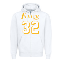White fletch Zipper Hoodie - lanVoArt