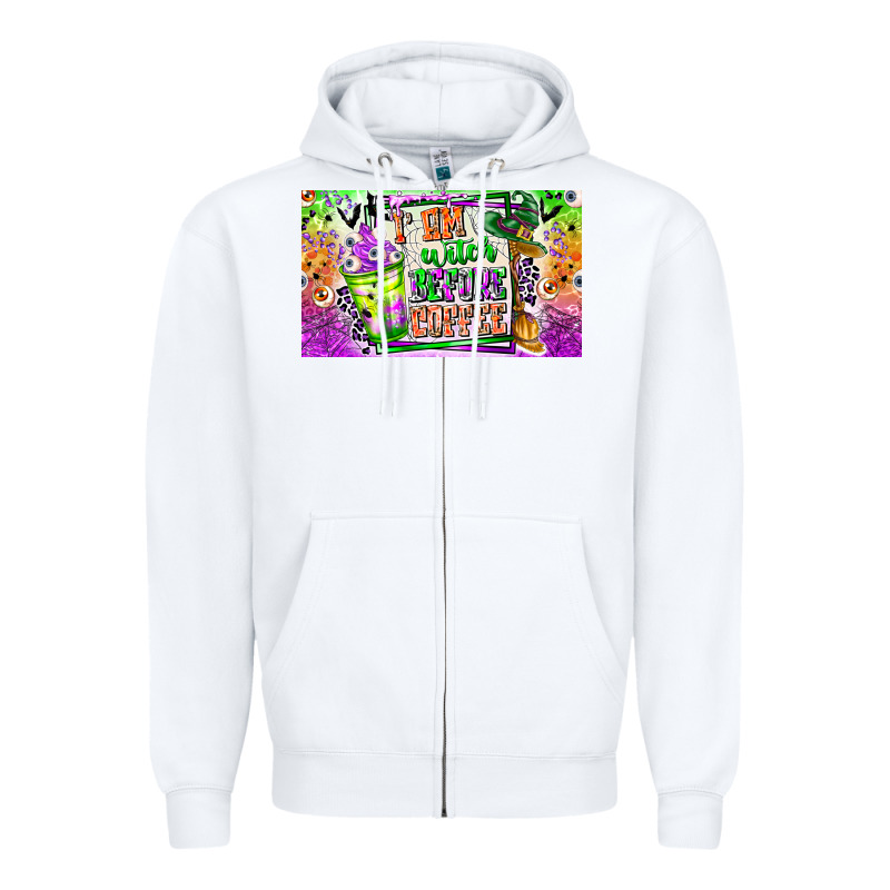 I Am Witch Coffee Kids Cup Zipper Hoodie by CowhideDigitalArt | Teevron