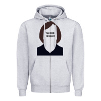 Heather Grey anton chigurh   you need to call it (no country for old men) Zipper Hoodie - lanVoArt