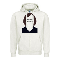Oatmeal Heather anton chigurh   you need to call it (no country for old men) Zipper Hoodie - lanVoArt