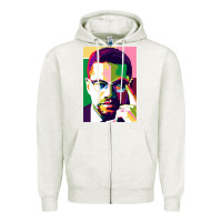 Oatmeal Heather malcolm x Zipper Hoodie - lanVoArt