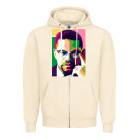 Sandshell malcolm x Zipper Hoodie - lanVoArt