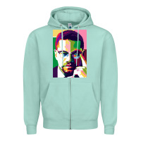 Seafoam malcolm x Zipper Hoodie - lanVoArt
