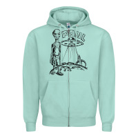 Seafoam the alien paul Zipper Hoodie - lanVoArt
