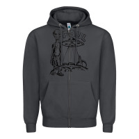 Smoke the alien paul Zipper Hoodie - lanVoArt