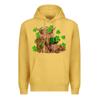 Antique Gold st patricks day cow family Premium Hoodie - RanaPortraitStore