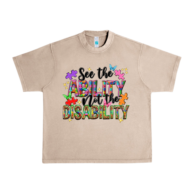 See The Ability Not The Disability Nca Urban Heavy Tee by NancyCooperArtShop | Teevron