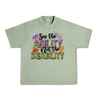 Oil Green see the ability not the disability nca Urban Heavy Tee - NancyCooperArtShop