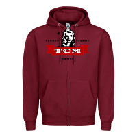 Burgundy turner classic movies 1f essential Zipper Hoodie - lanVoArt