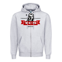 Heather Grey turner classic movies 1f essential Zipper Hoodie - lanVoArt