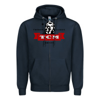 Navy turner classic movies 1f essential Zipper Hoodie - lanVoArt