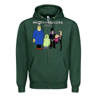 Sports Green 60s milton the monster show characters and logotype Zipper Hoodie - lanVoArt
