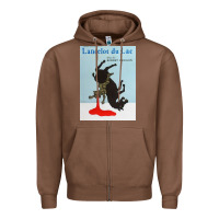 Chestnut lancelot du lac   robert bresson film Zipper Hoodie - lanVoArt