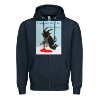 Navy lancelot du lac   robert bresson film Zipper Hoodie - lanVoArt
