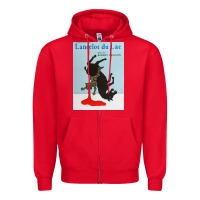 Red lancelot du lac   robert bresson film Zipper Hoodie - lanVoArt