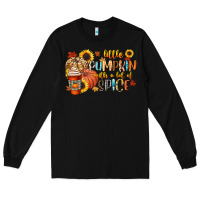 Black little pumpkin with a lot of spice Long Sleeve Tee - CowGirlArtShop
