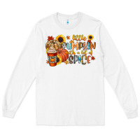 White little pumpkin with a lot of spice Long Sleeve Tee - CowGirlArtShop