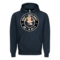 Navy derry girls sister michael quote Zipper Hoodie - lanVoArt