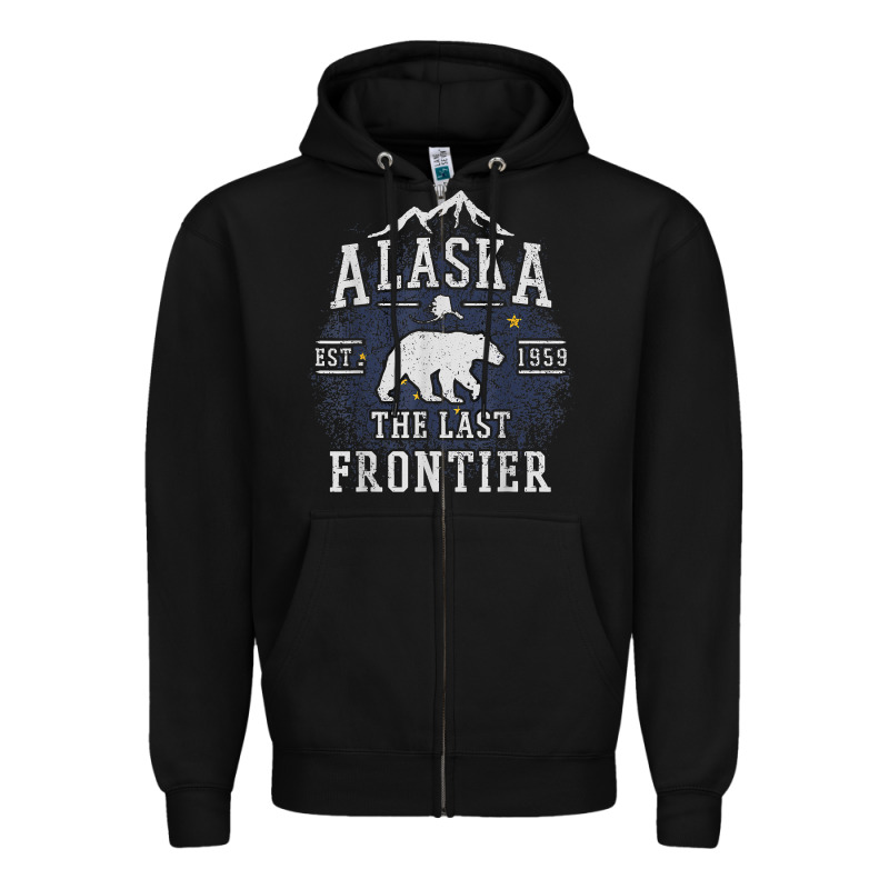 Alaska The Last Frontier Shirt   Adventure Alaskan Home Gift T Shirt Zipper Hoodie by lanVoArt | Teevron