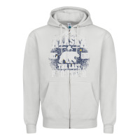 Dove Grey alaska the last frontier shirt   adventure alaskan home gift t shirt Zipper Hoodie - lanVoArt