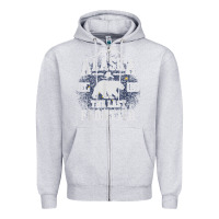 Heather Grey alaska the last frontier shirt   adventure alaskan home gift t shirt Zipper Hoodie - lanVoArt