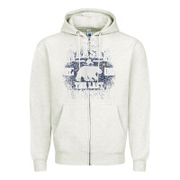 Oatmeal Heather alaska the last frontier shirt   adventure alaskan home gift t shirt Zipper Hoodie - lanVoArt