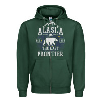 Sports Green alaska the last frontier shirt   adventure alaskan home gift t shirt Zipper Hoodie - lanVoArt