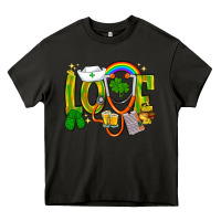 Asphalt St. Patrick's Love Nurse Heavy Core Tee - BundleAndBundleShop