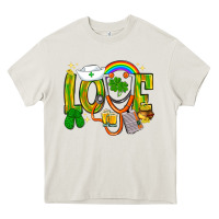 Cream St. Patrick's Love Nurse Heavy Core Tee - BundleAndBundleShop