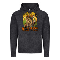 Vintage Black Welcome to the wild west Cowboy boots Vintage Hoodie - HowdyJamesFarm