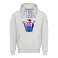 Dove Grey oh home dreamworks Zipper Hoodie - lanVoArt