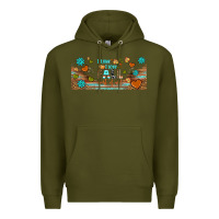 Army Green i think i love fall most of all libbey glass Premium Hoodie - BundleAndBundleShop