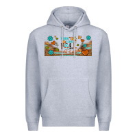 Heather Grey i think i love fall most of all libbey glass Premium Hoodie - BundleAndBundleShop