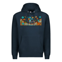 Navy i think i love fall most of all libbey glass Premium Hoodie - BundleAndBundleShop