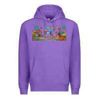 Purple i think i love fall most of all libbey glass Premium Hoodie - BundleAndBundleShop