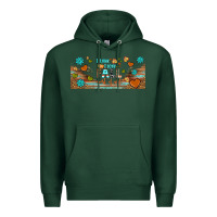 Sports Green i think i love fall most of all libbey glass Premium Hoodie - BundleAndBundleShop