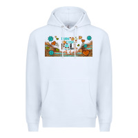 White i think i love fall most of all libbey glass Premium Hoodie - BundleAndBundleShop