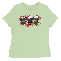 Matcha Christmas Black Angus Cows Ladies Tee - LillyAllenDesigns