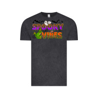 Vintage Black Spooky vibes Vintage Tee - NancyCooperArtShop
