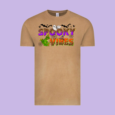 Spooky Vibes Vintage Tee Designed By Nancycooperartshop